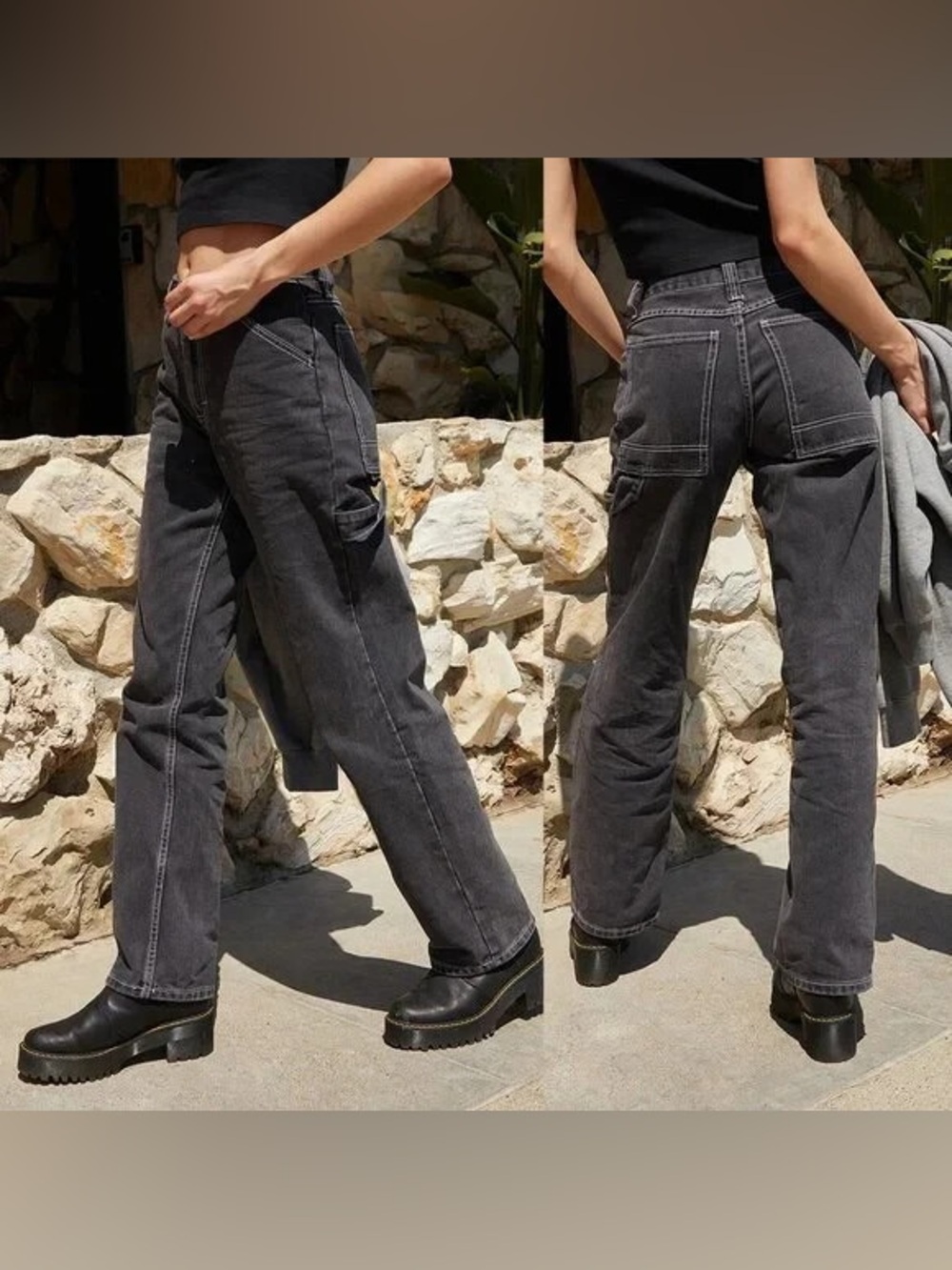 Black Cargo Pants - John Galt